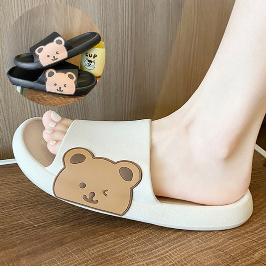 Cute Bear Slippers Summer Beach Shoes Bathroom Slippers